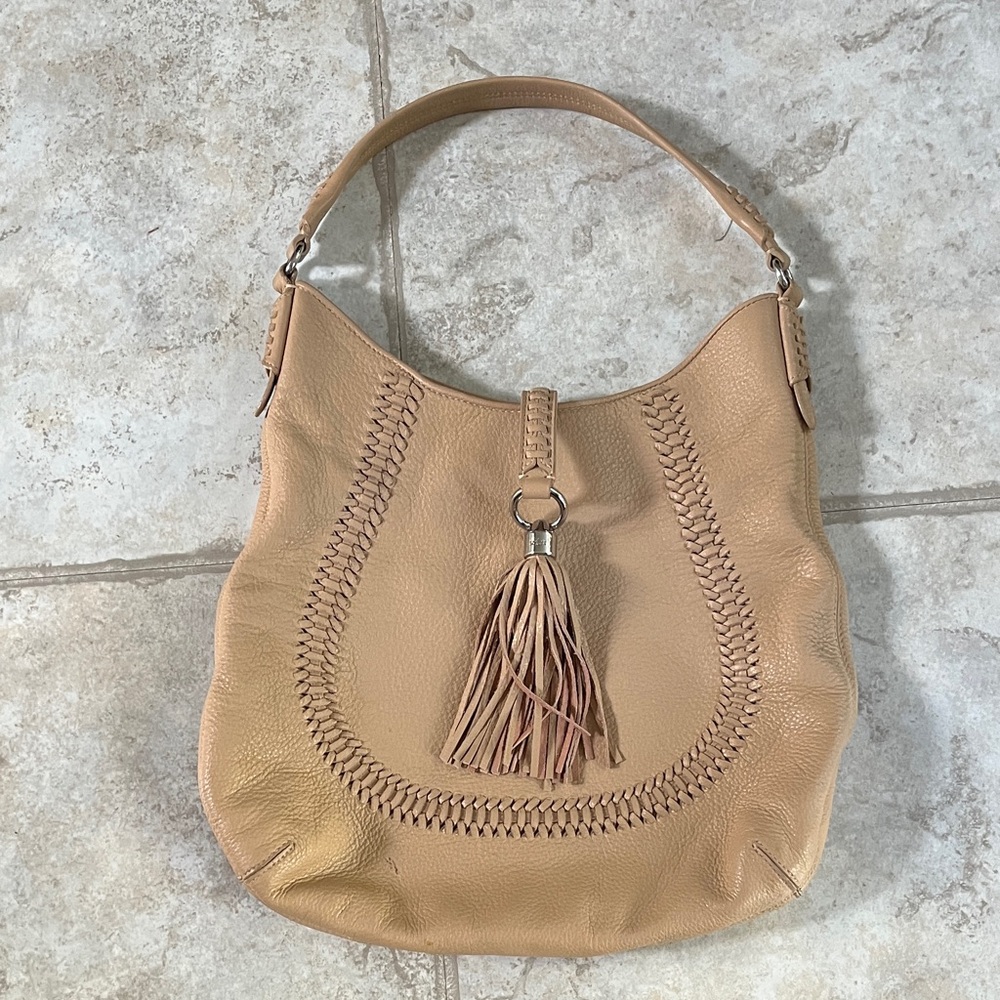 Ralph lauren Indian cove HOBO in Sandstorm leather